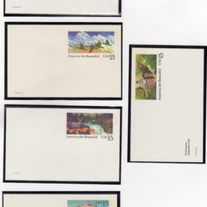 Scott #UX131-UX132-UX133-UX134-UX135 Stamped Postal Cards in mounts