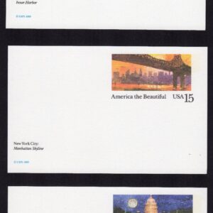 Scott #UX136-UX137-UX138 Stamped Postal Cards in mounts