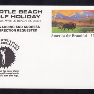 Scott #UX120 America the Beautiful Myrtle Beach Stamped Postal Card in mount