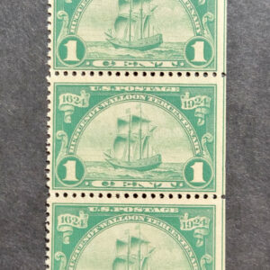 Scott #614 Huguenot-Walloon 3 Stamp Coil - MNH