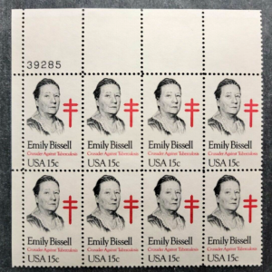 Scott #1823 Emily Bissell Plate Block of 8 Stamps - MNH