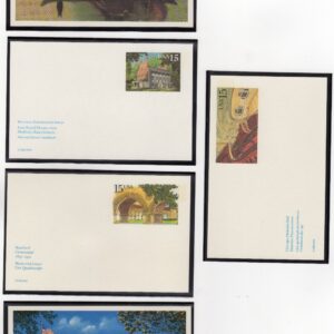 Scott #UX147-UX148-UX150-UX151-UX152 Stamped Postal Cards in mounts