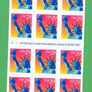 Scott #2599a Statue of Liberty Booklet of 18 29¢ Stamps - MNH