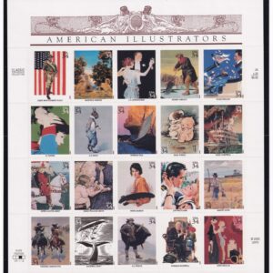 Scott #3502 American Illustrators Sheet of 20 Stamps - MNH in mount