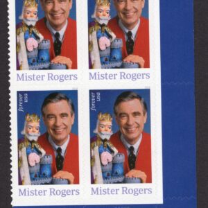 Scott #5275 Mister Rogers 2018 Plate Block of 4 Forever Stamps - MNH LR