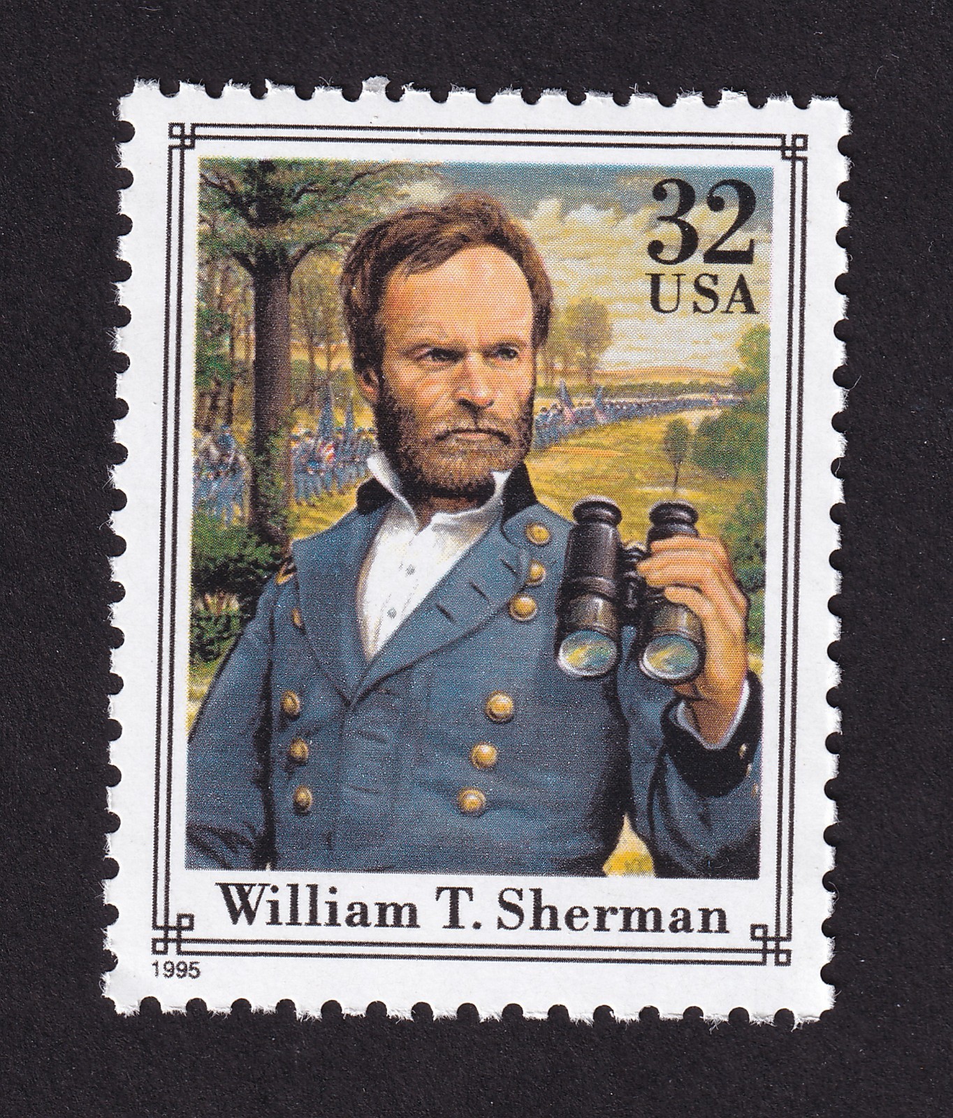 Scott #2975q William T. Sherman Civil War Single Stamp - MNH