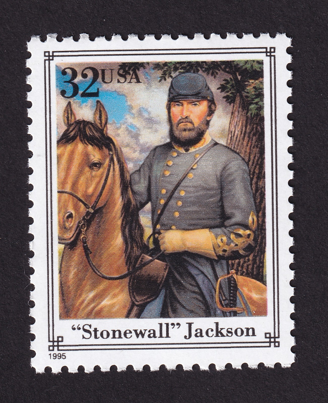 Scott #2975s Stonewall Jackson Civil War Single Stamp - MNH