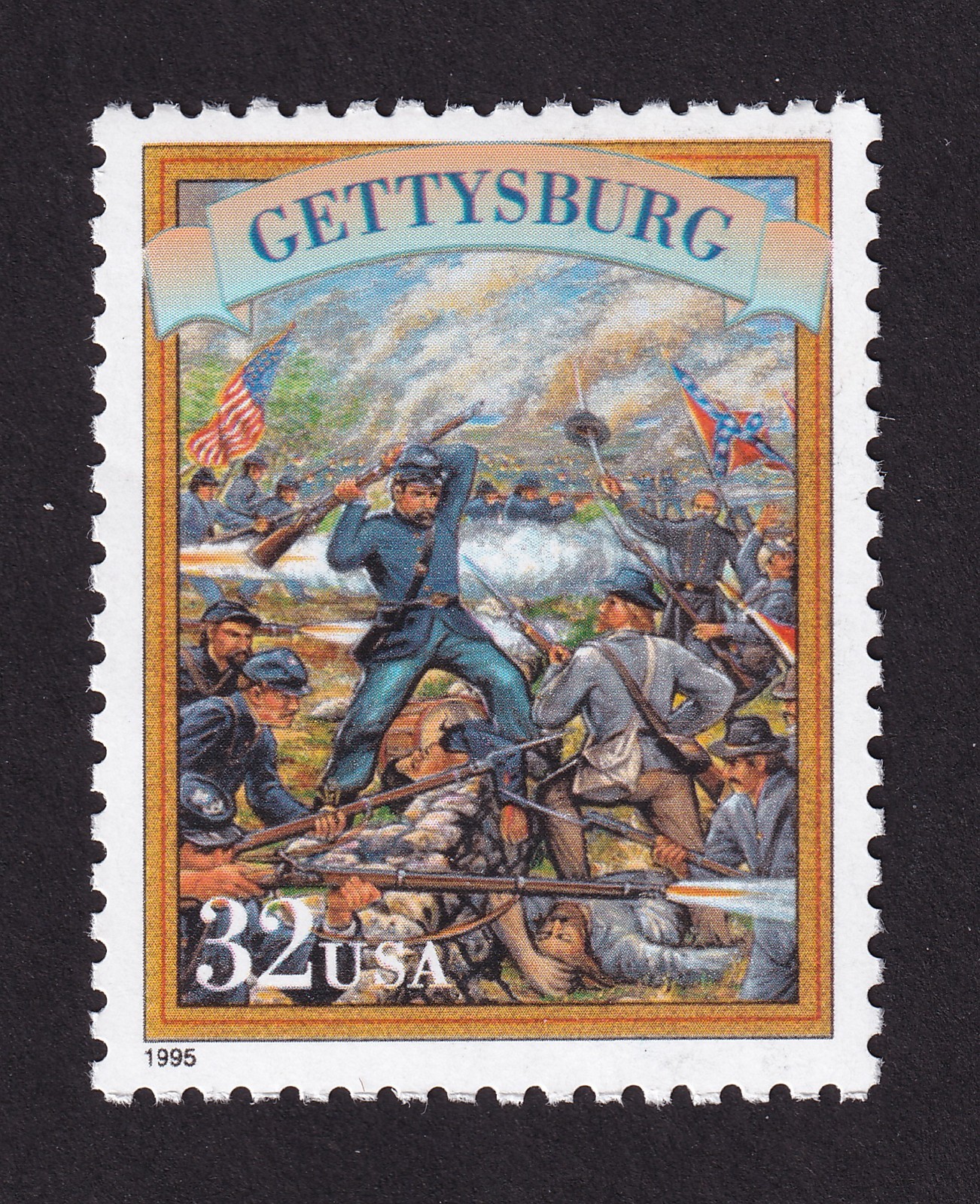 Scott #2975t Gettysburg PA Civil War Single Stamp - MNH