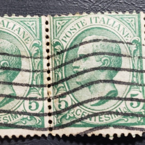 Stamp Europe Italy 1906 "King Victor Emmanuel III" 2 used but still hinged