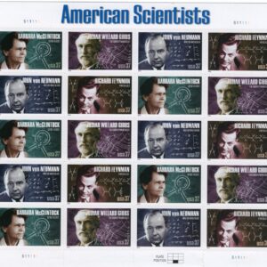 Scott #3909a American Scientists (Nobel Prize) Full Sheet of 20 Stamps - MNH