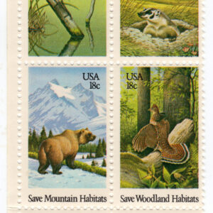 Scott #1924a (1921-24) Wildlife Habitat Plate Block of 4 Stamps - MNH