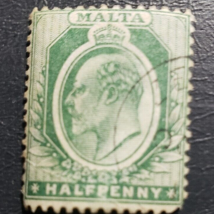Stamp Europe Malta 1903 "King Edward VII" A12 #21 1/2p dark green