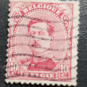 Stamp Europe Belgium "Albert I" 1915 10c carmine A46 #112