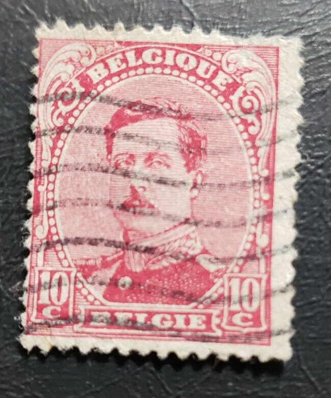 Stamp Europe Belgium "Albert I" 1915 10c carmine A46 #112