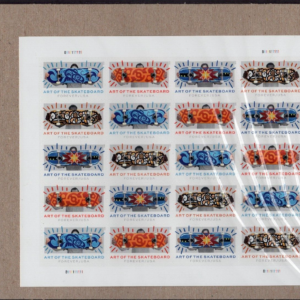 Scott #5766b (5763-66) Art of Skateboards Sheet of 20 Forever Stamps - Sealed