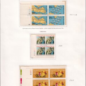 Scott #1938a-1939-1940 Plate Blocks of 4 Stamps - MNH