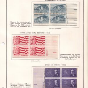 Scott #1198 & 1199 & 1200 Plate Blocks of 4 Stamps - MNH