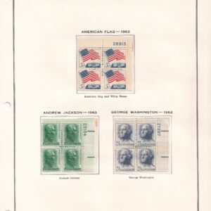 Scott #1208a & 1209 & 1213 Plate Blocks of 4 Stamps - MNH