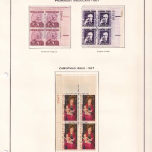 Scott #1290 & 1294 & 1321a Plate Blocks of 4 Stamps - MNH