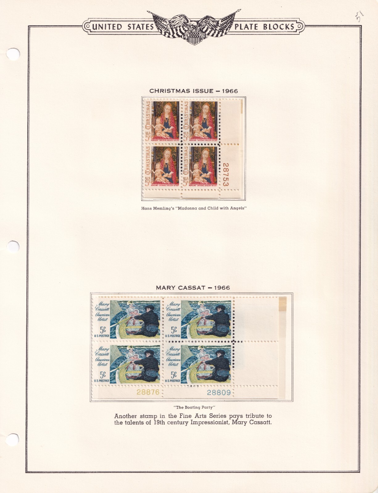 Scott #1338 & 1341 Plate Blocks of 4 Stamps - MNH