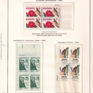 Scott #1375 & 1380 & 1385 Plate Blocks of 4 Stamps - MNH
