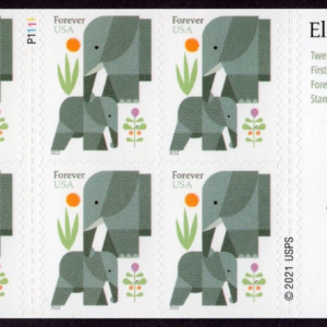 Scott #5714a Elephants Booklet of 20 Forever Stamps - MNH Genuine