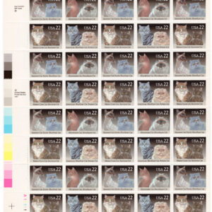 Scott #2375a (2372-75) Cats Sheet of 40 Stamps - MNH