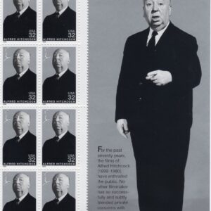 Scott #3226 Alfred Hitchcock (Rear Window) Title Block of 8 Stamps - MNH