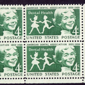 Scott #1135 Dental Health Plate Block of 4 Stamps - MNH P#26439