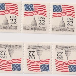 Scott #2115a Flag over Capitol Dome Plate # Coil (PNC) of 3 & 5 Stamps - MNH