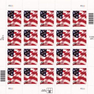 Scott #3630 US Flag Complete Sheet of 20 Stamps - MNH