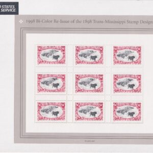 Scott #3210 Trans-Mississippi (Cattle in Storm) $1 Sheet of 9 Stamps - Sealed Wh