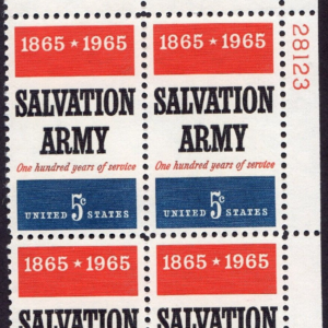 Scott #1267 Salvation Army Plate Block of 4 Stamps - MNH