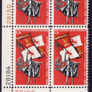Scott #1271 Florida Plate Block of 4 Stamps - MNH