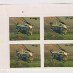 Scott #4145 Marine One (Helicopter) Plate Block of 4 Stamps - MNH #5 UL