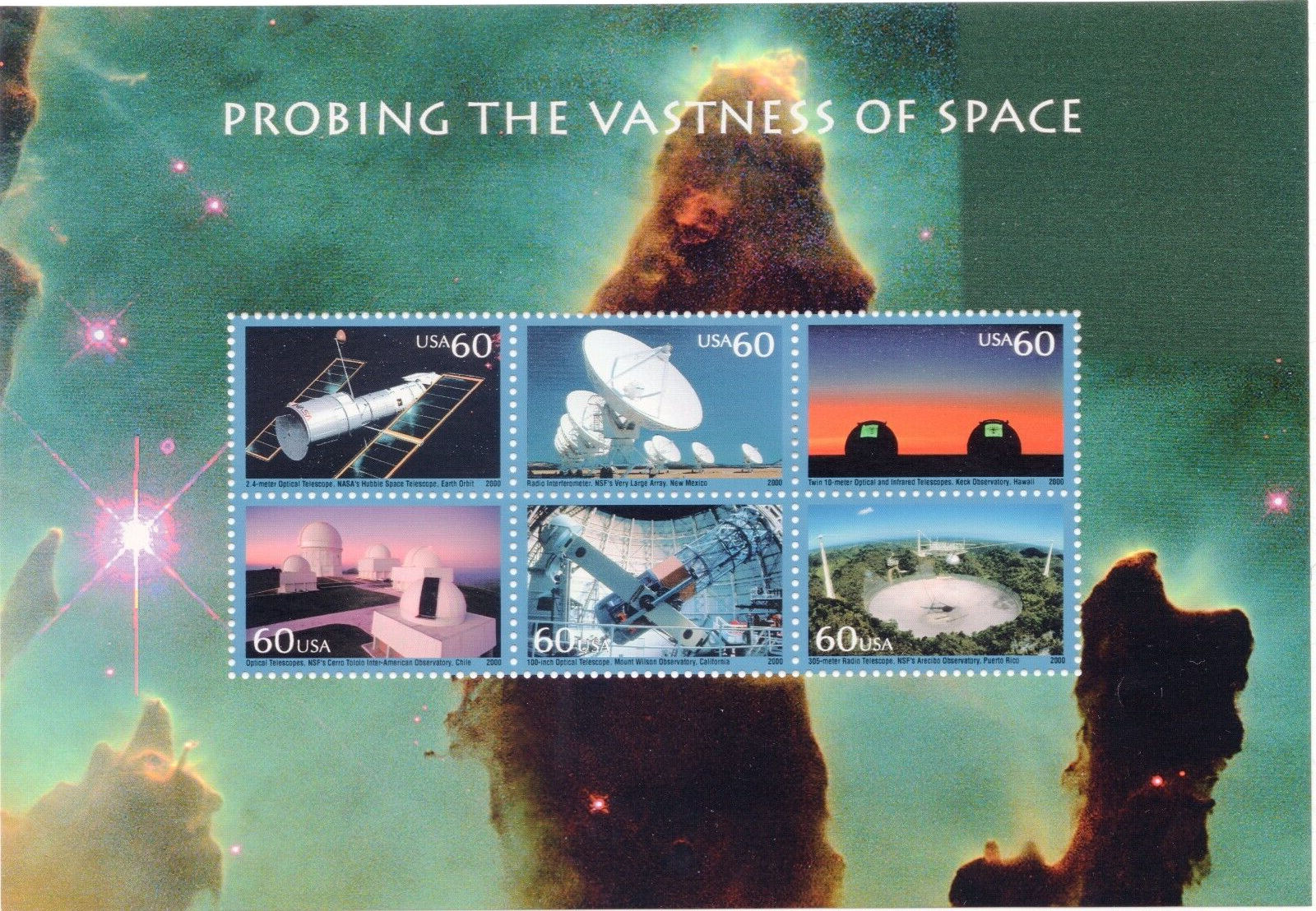Scott #3409 Probing Vastness of Space Stamp Sheet - MNH