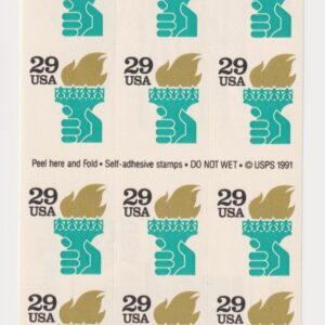 Scott #2531Ae Liberty Torch Booklet of 18 Stamps - MNH