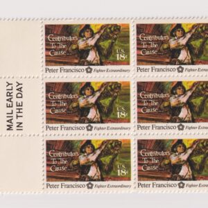 Scott #1562 Contributors to the Cause Mail Early Block of 6 Stamps - MNH