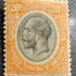 Stamp Africa Tanganyika 1927 "King George V" 20c A5 #32 MNH