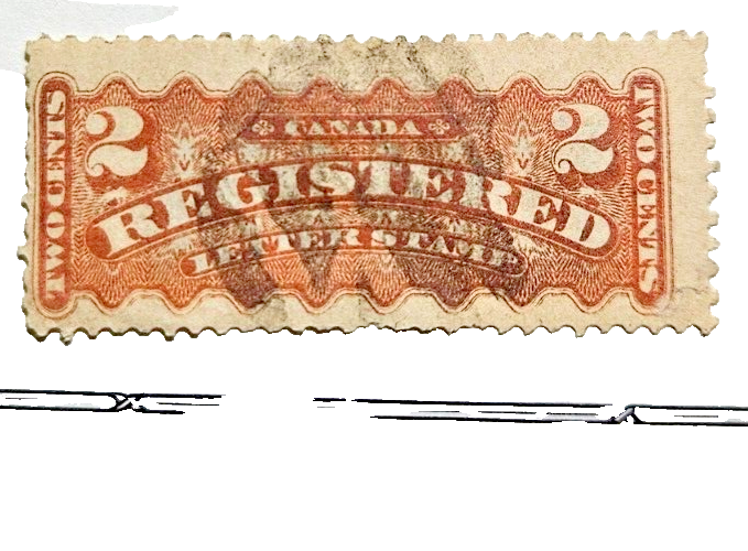Stamp Canada Registration Issue 1875-1889 F1 R1 used