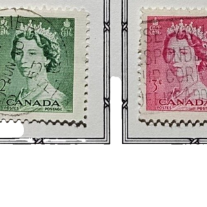 Stamp Canada 1953 Queen Elizabeth II A139 #325-328 used