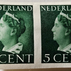 Stamp Europe Netherlands Queen Wilhelmina A45 #216 set of 2 MLH