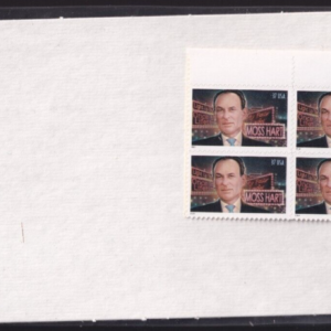 Scott #3882 Moss Hart (Broadway Theater) Plate Block of 4 Stamps - Sealed
