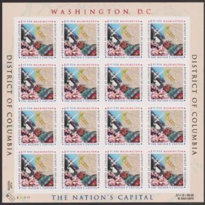 Scott #3813 District of Columbia Sheet of 16 Stamps - MNH