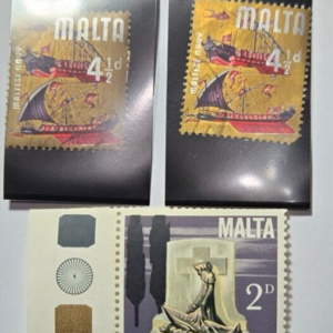 Stamp Malta 1962-72 MNH #289 & 404 used #319 (x2) & 448