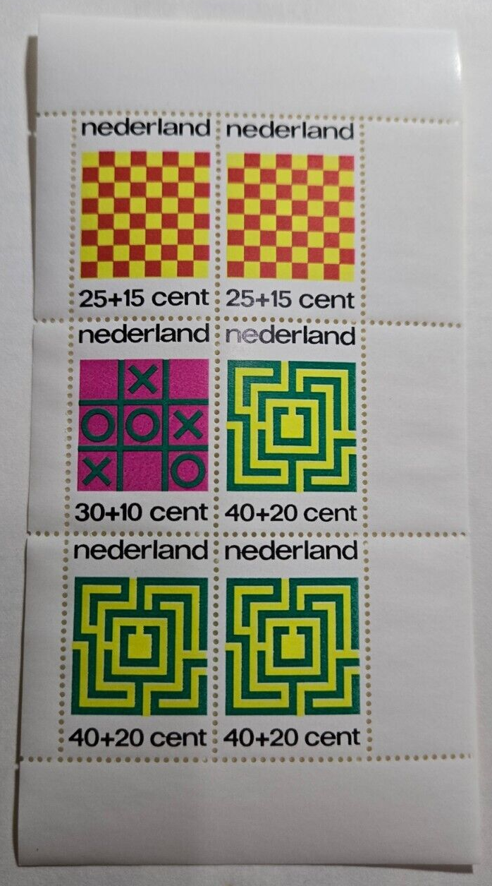 Stamp Europe Netherlands 1973 Child Welfare - games B499a MNH