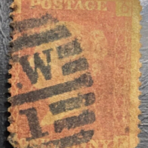 Stamp Great Britain 1854 Queen Victoria A1 #8 perf used