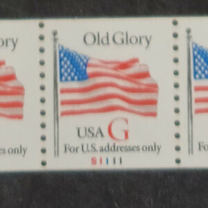 Scott #2891 Old Glory Plate # Coil (PNC3) of 3 Stamps - MNH