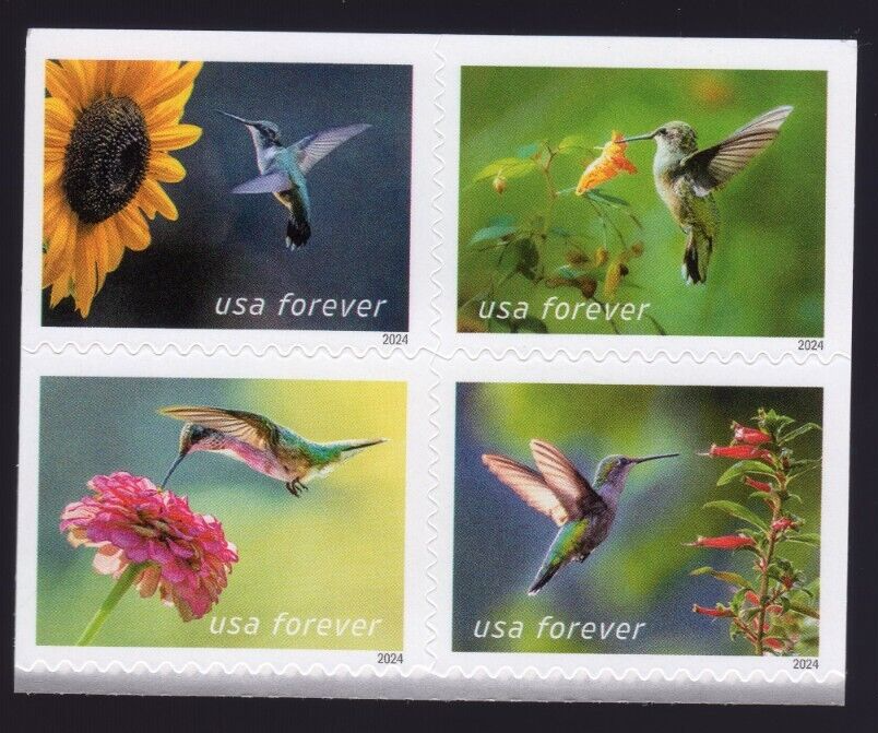 Scott #5848a (5845-48) Garden Delights Block of 4 Forever Stamps - MNH UV
