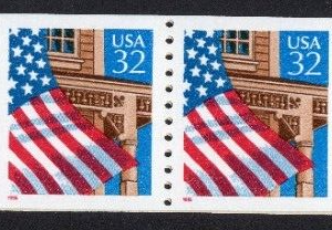Scott #2913 Flag Over Porch Plate Number Coil (PNC25) of 25 Stamps MNH P#11111